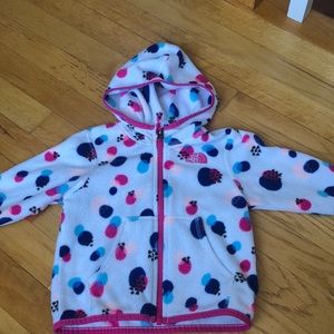 Toddler girls North Face fleece